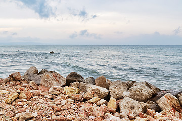 Image showing Rocky coast of Catalonia, Spain