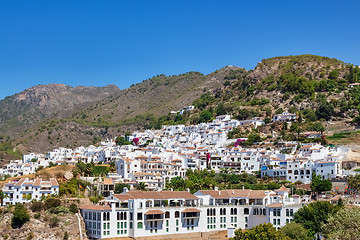 Image showing White houses of Frigiliana, Spain