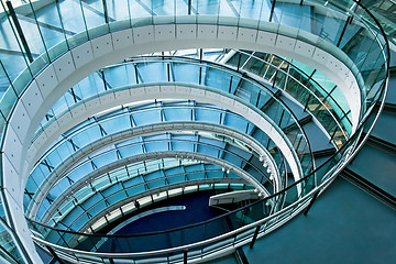 Image showing Oval stairway