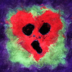 Image showing Screaming heart