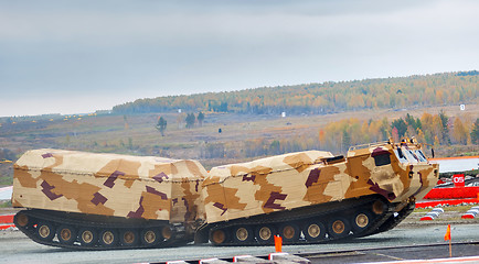 Image showing Tracked carrier DT-30P1 in action. Russia