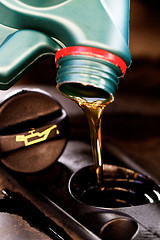 Image showing Fresh motor oil