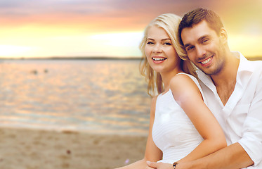 Image showing couple having fun on the beach