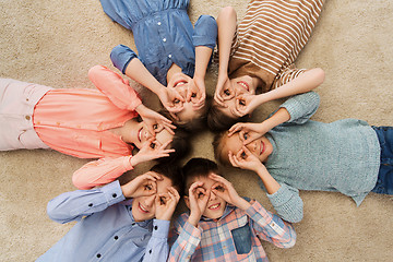 Image showing happy children making faces and having fun