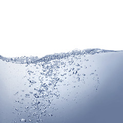 Image showing Clean blue water