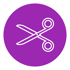 Image showing Scissors line icon.