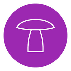 Image showing Mushroom line icon.