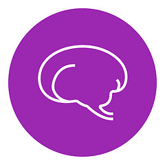 Image showing Brain line icon.