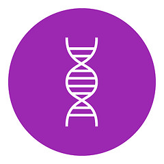 Image showing DNA line icon.