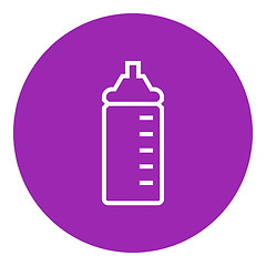 Image showing Feeding bottle line icon.