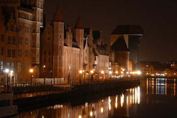 Image showing Gdansk at night