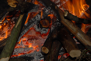 Image showing camp fire