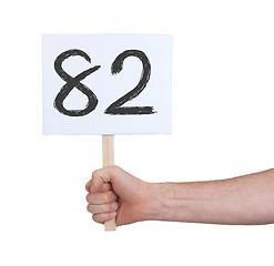 Image showing Sign with a number, 82