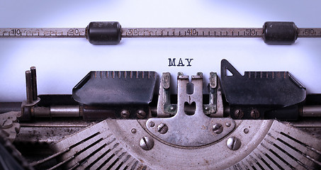 Image showing Old typewriter - May