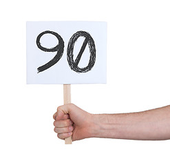 Image showing Sign with a number, 90