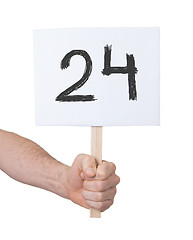 Image showing Sign with a number, 24