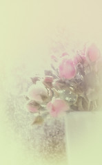 Image showing Blurred stylized floral background