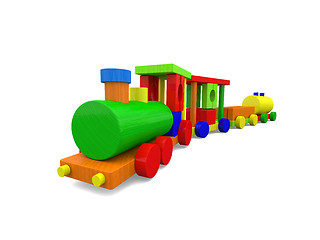 Image showing Cute toy train