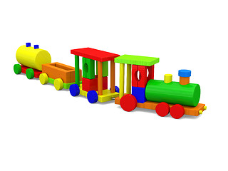 Image showing Small toy train