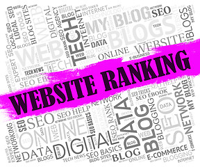 Image showing Website Ranking Means Search Engine And Marketing