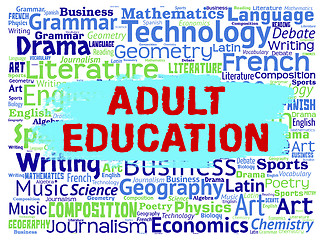 Image showing Adult Education Shows Mature Studying And Learned