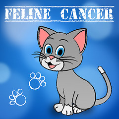 Image showing Feline Cancer Represents Malignant Growth And Cat