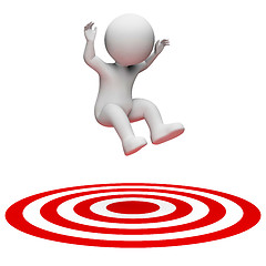 Image showing Success Target Indicates Aiming Man And Illustration 3d Renderin