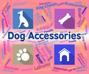 Image showing Dog Accessories Indicates Canine Accessory And Pedigree