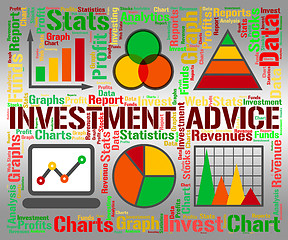 Image showing Investment Advice Means Invested Information And Portfolio