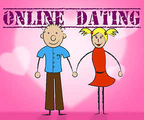 Image showing Online Dating Shows Web Site And Dates