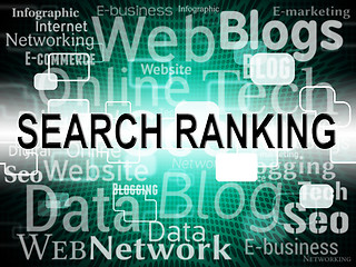 Image showing Search Ranking Shows Researcher Top And Marketing