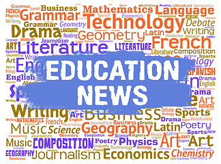 Image showing Education News Indicates Social Media And Educate