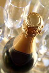 Image showing champagne bottle