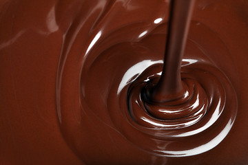 Image showing chocolate flow