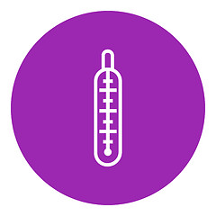 Image showing Medical thermometer line icon.