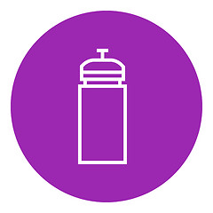 Image showing Sport water bottle line icon.