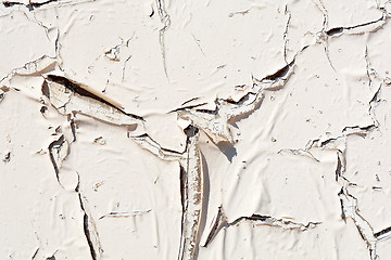 Image showing Vintage or grungy white background of natural cement or stone old texture as a retro pattern wall.  It is a concept, conceptual or metaphor wall banner, grunge, material, aged, rust or construction.