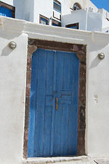 Image showing Entrance in Emporio, Santorini, Greece