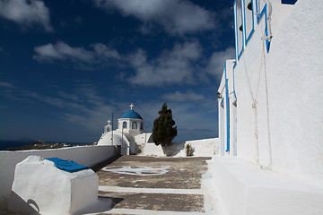 Image showing Church at Santorini, Greece