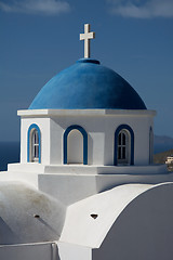 Image showing Church at Santorini, Greece