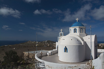 Image showing Church at Santorini, Greece