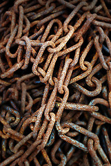 Image showing Rusty chain