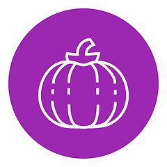 Image showing Pumpkin line icon.