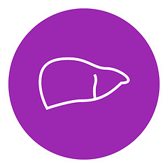 Image showing Liver line icon.