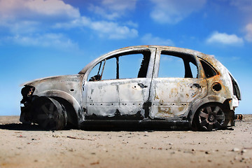 Image showing Abandoned car