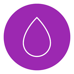 Image showing Water drop line icon.