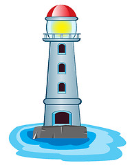 Image showing Lighthouse on white