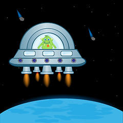 Image showing Extraterrestrial spaceship