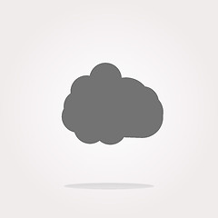 Image showing vector cloud icon, web button