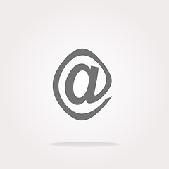 Image showing vector E-mail icon glossy button